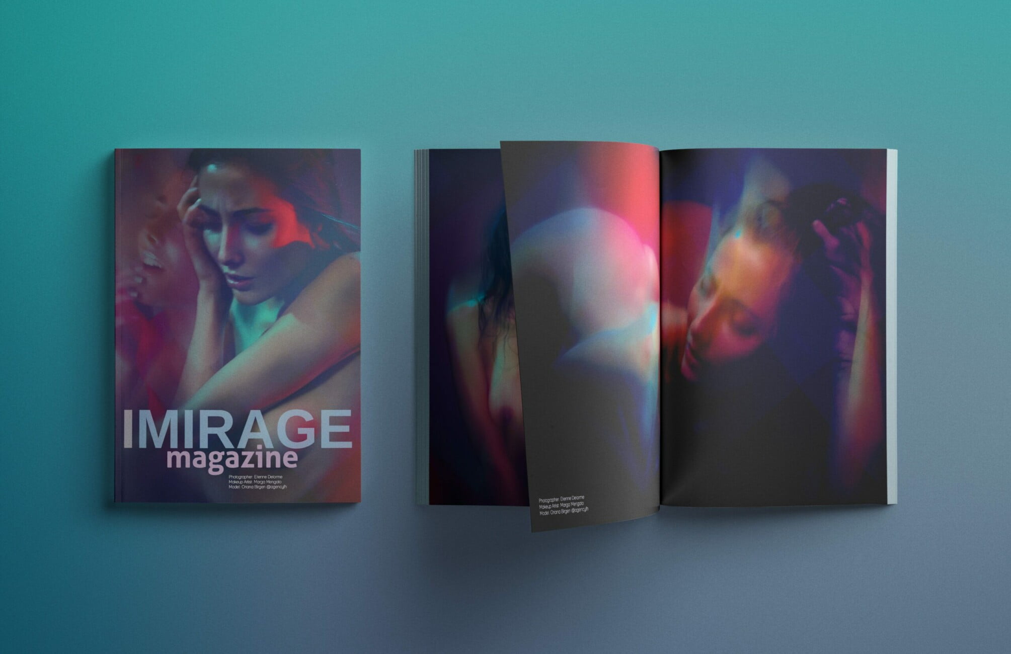 Editorial nude photograph of model Oriana Birgen from the 'Oriana – IMIRAGE Magazine Editorial' series by photographer Étienne Delorme