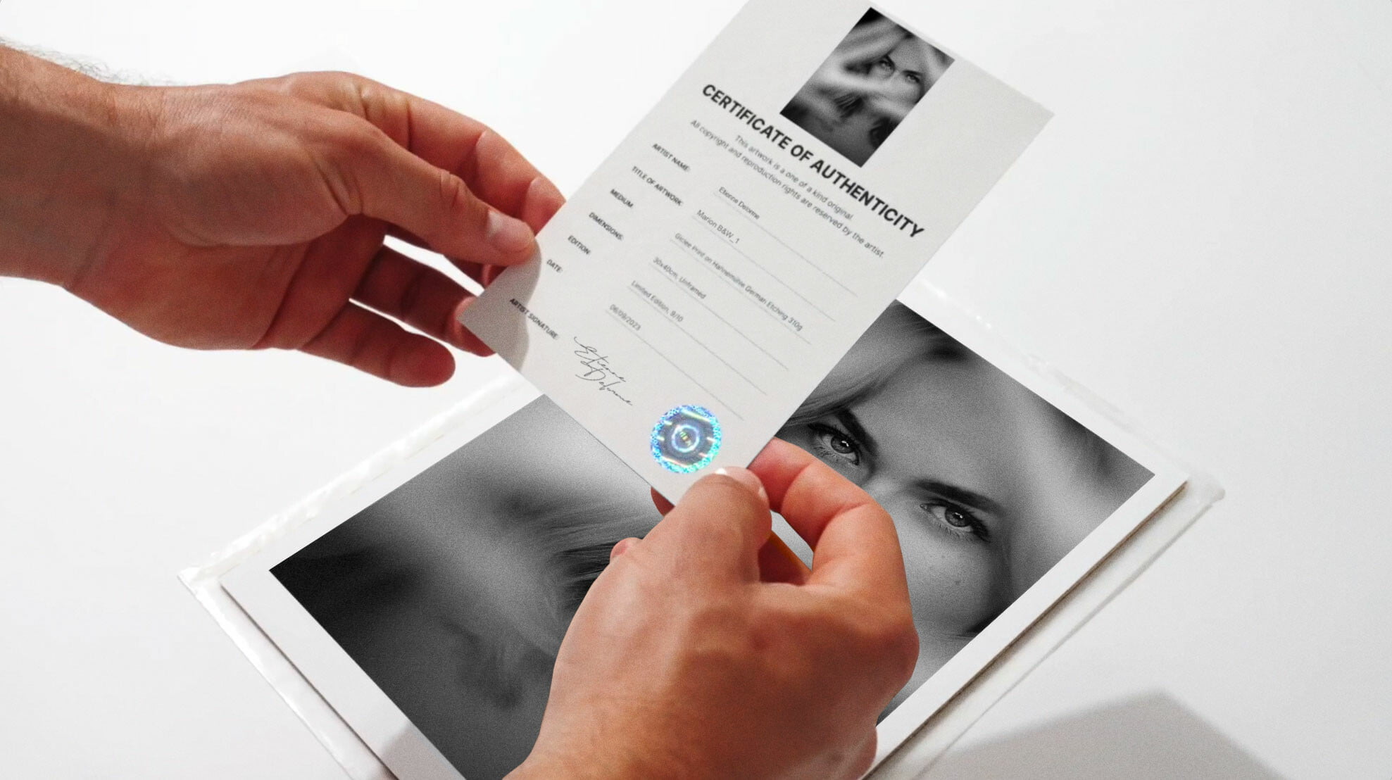 Photograph 'Certificat-authenticité-Etienne-Delorme' by Étienne Delorme