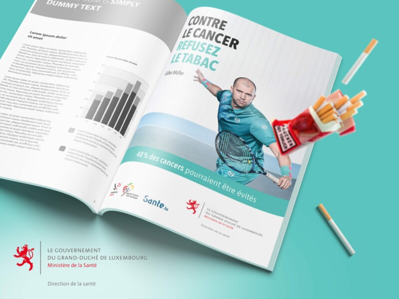 Photograph 'Gilles-Muller_Campagne2019_Cancer_Mockup1' by Étienne Delorme